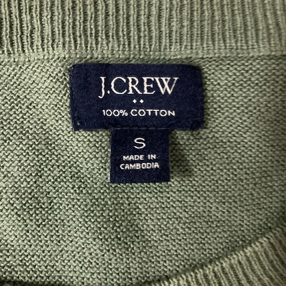 J. Crew Men’s Small Green Cotton‎ Sweater